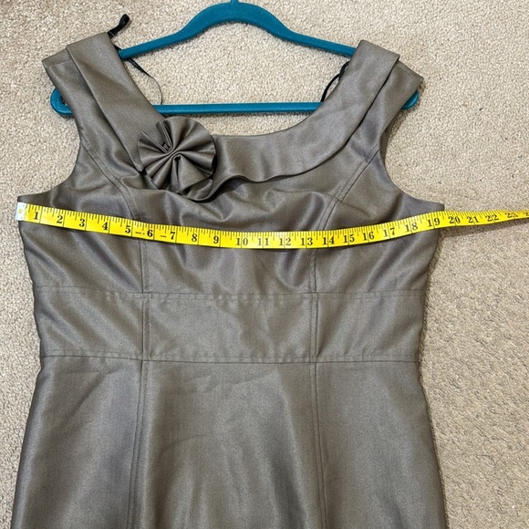 Calvin Klein Metallic Brown Dress Office Wear Size 12 - Picture 6 of 10
